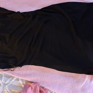 Divided Black Mini Dress